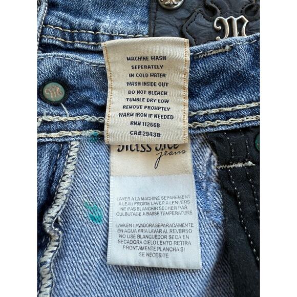 Vintage Miss Me Jeans Y2K Boot Cut Denim Embellished Pockets Women’s Size 29 - Picture 15 of 16